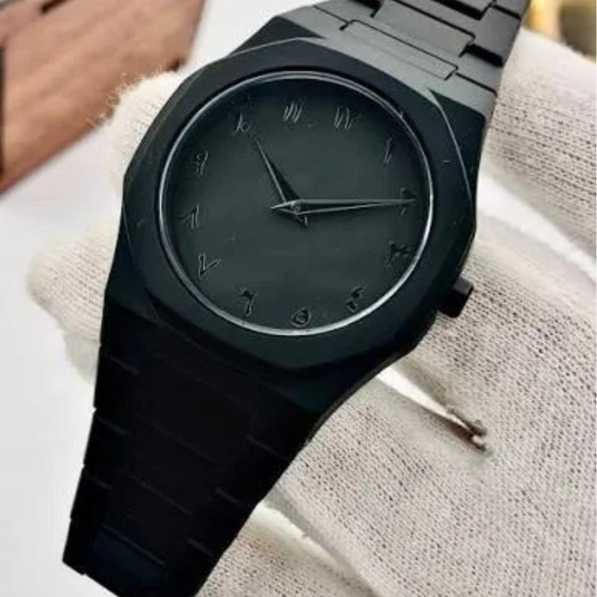 Arabic Black Aura Smart Watch – Luxury AMOLED Display